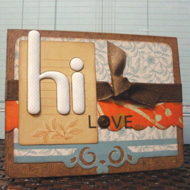 Hi Love Card