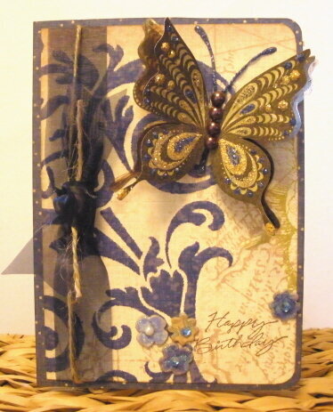 3-D Butterfly Birthday Card