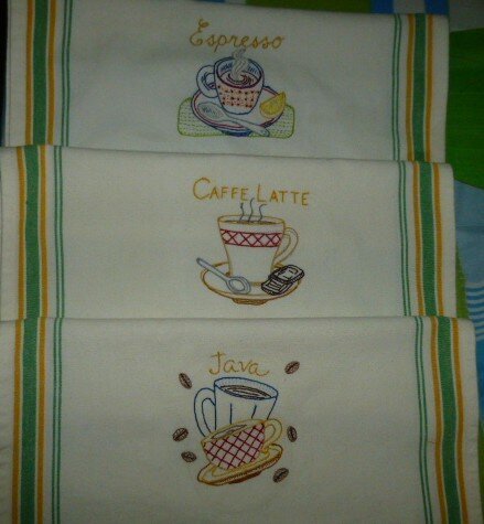Embroidered Dish Towels