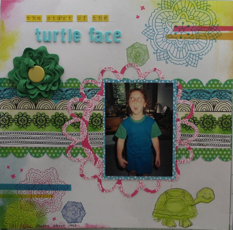 The Start of the Turtle Face