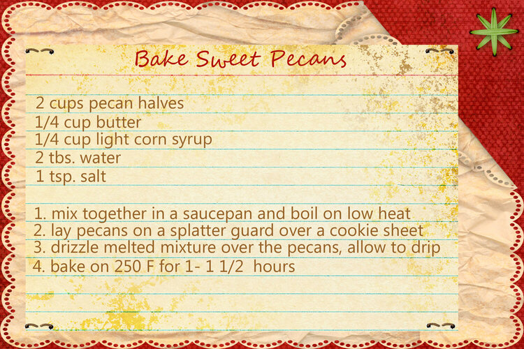 Baked Sweet Pecans