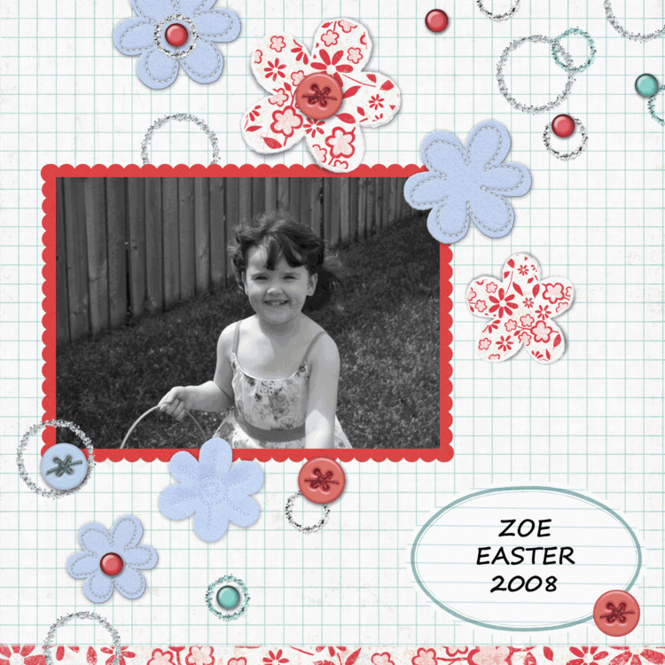 Zoe at Easter 2008
