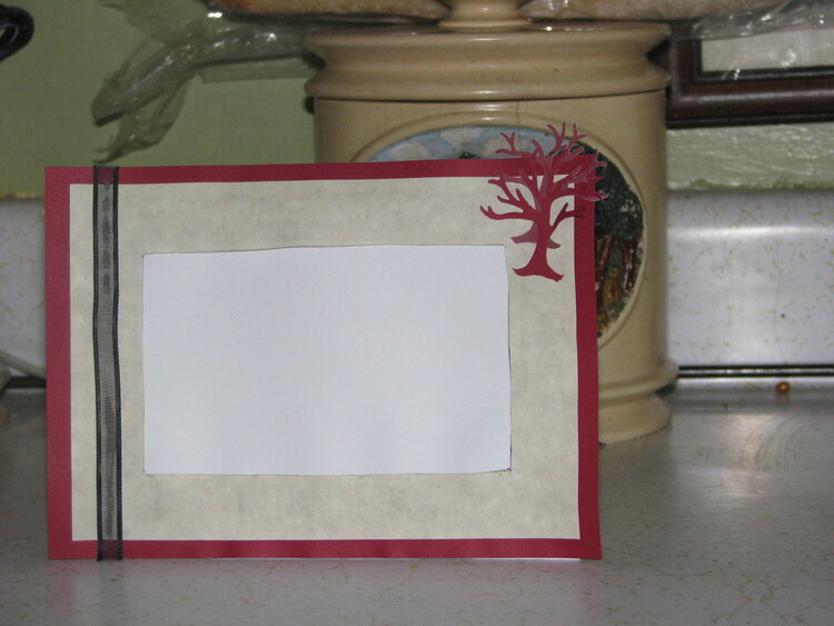 Homemade Picture frame.