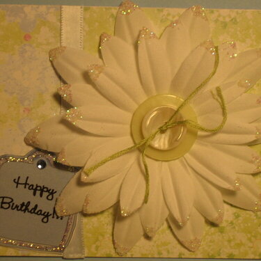 Card - Birthday - White Flowers &#039;08
