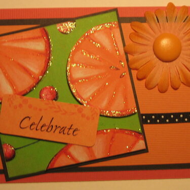 Card - Celebrate in Citrus &amp; Melon Colors