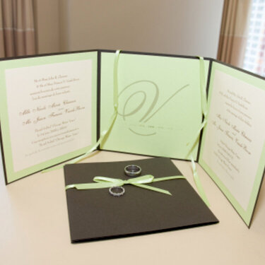 Modern Square Wedding Invitation