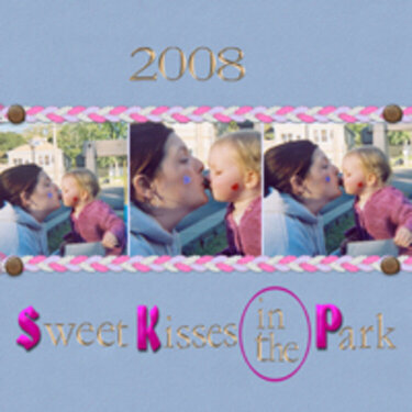 sweet kisses in the park
