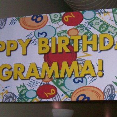 Grandma&#039;s birthday banner