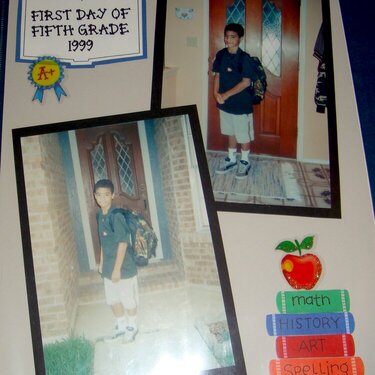 First Day of School - 5th Grade