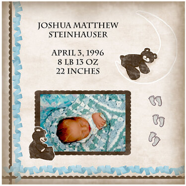 Birth Announcement Page