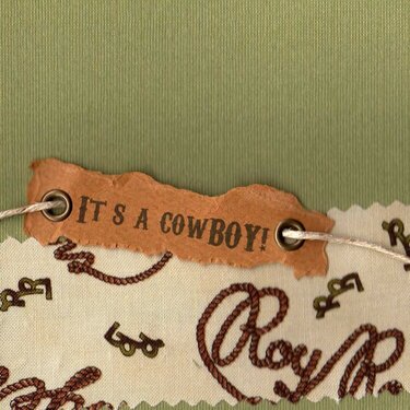 It&#039;s A cowBOY! baby shower invitation. double-sided. (front)