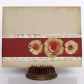 Vintage Dress Pattern Flower Card