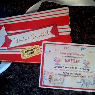 Kaylie&#039;s Carnival Birthday Invitation