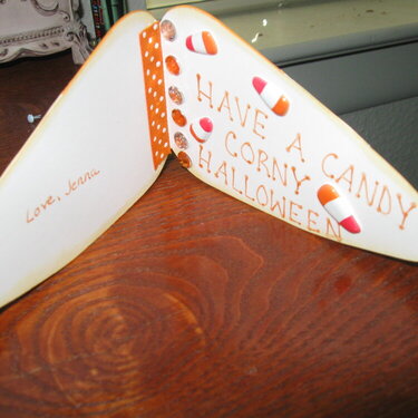 candy corn card