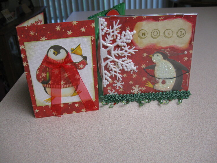 card and christmas cd w/ decorated case