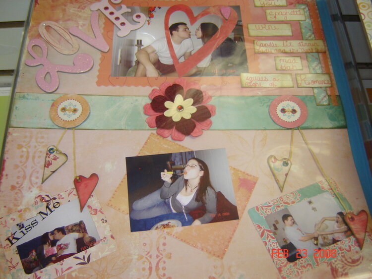 valentines day layout