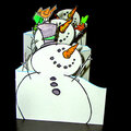 Shapeshifting Snowman Card