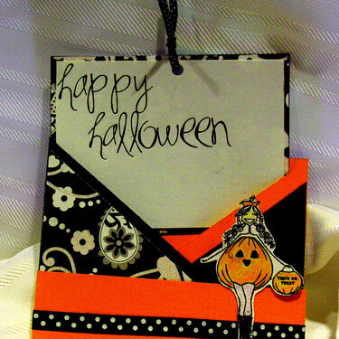 Halloween criss cross card