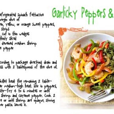 garlicky peppers &amp; shrimp