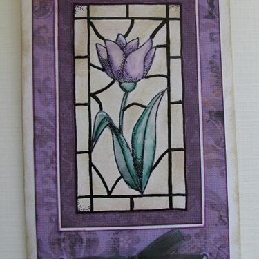 Stained glass card