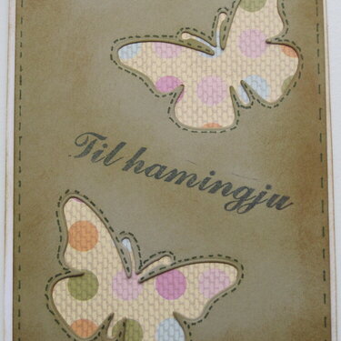 Butterfly card