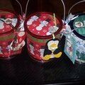 Altered Christmas Paint Cans