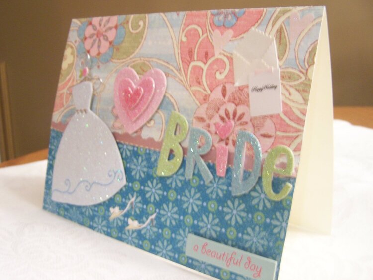 3-D View of Bride Card