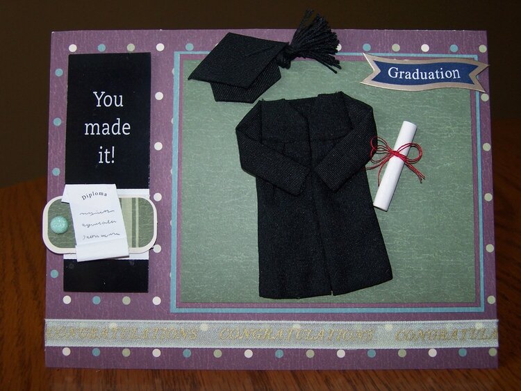 The First Grad Card I have ever Made