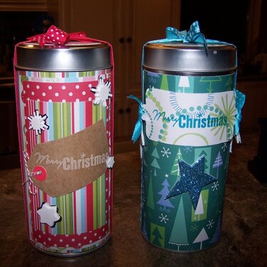 Christmas Tea Tins