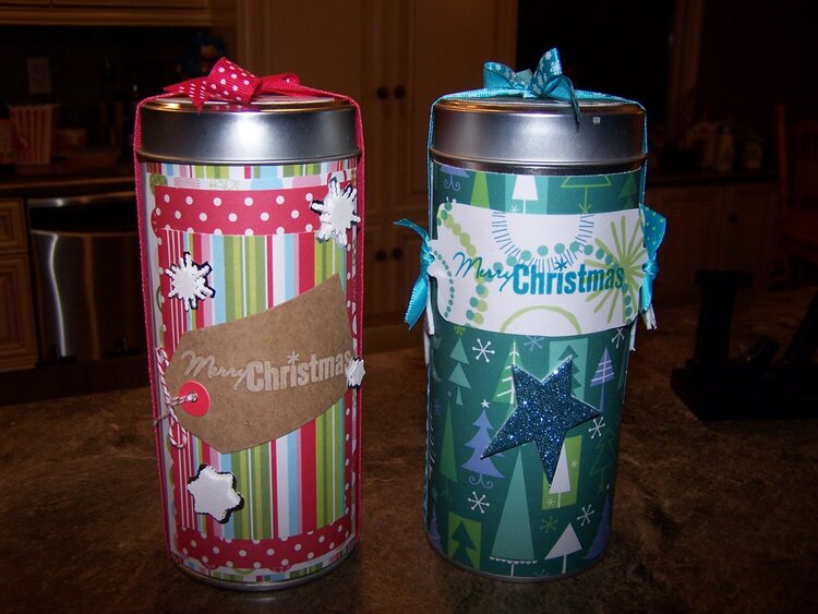 Christmas Tea Tins