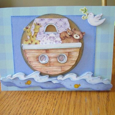 Noahs Ark Baby Card