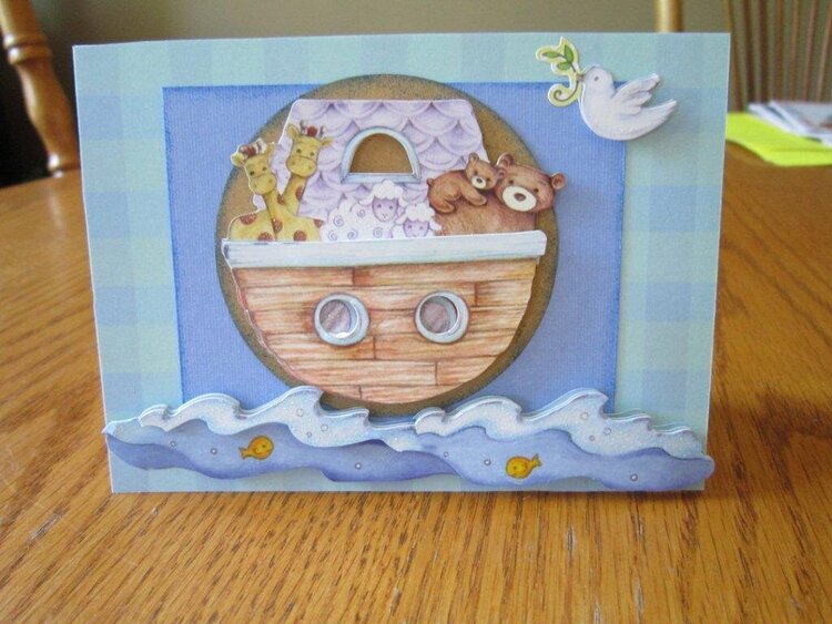 Noahs Ark Baby Card