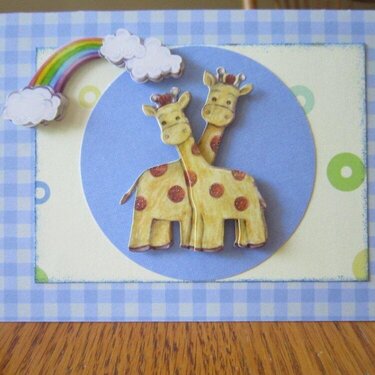 Baby Giraffe Baby Card