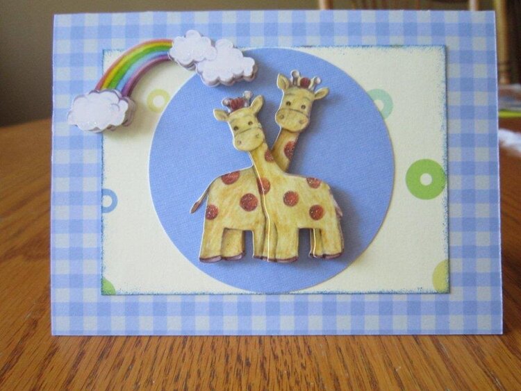 Baby Giraffe Baby Card