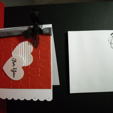 Two Hearts w/Envelope