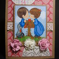 Kisses at the Mailbox Precious Moments Valentine Card