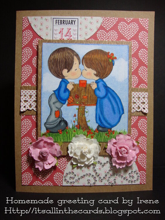 Kisses at the Mailbox Precious Moments Valentine Card