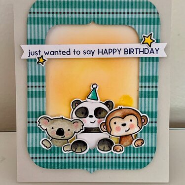 Peek-A-Boo Birthday - Card