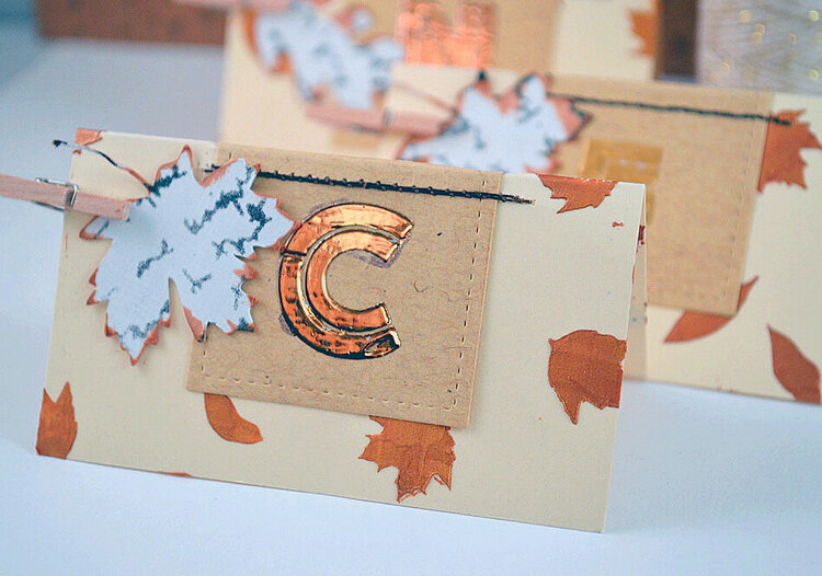 Thanksgiving Name Place Cards - The Crafter&#039;s Workshop