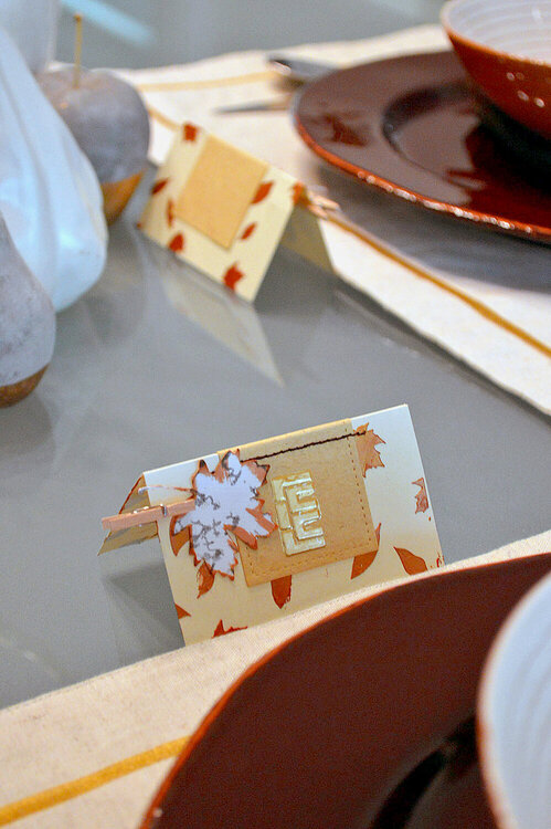 Thanksgiving Name Place Cards - The Crafter&#039;s Workshop