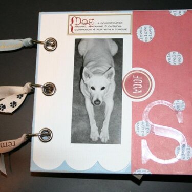 W O O F! - A minibook dedicated to our dog...