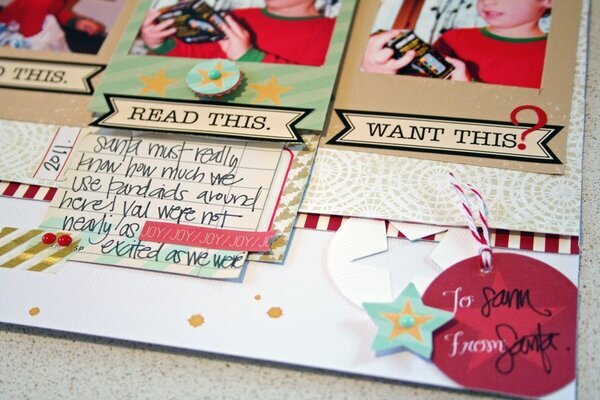 To: Sam - From: Santa...Scrapbook Circle Guest DT
