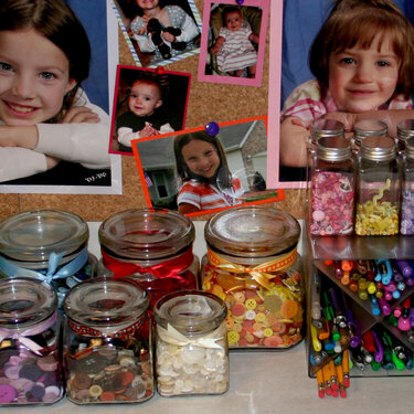 momof3girlz scrapbook room