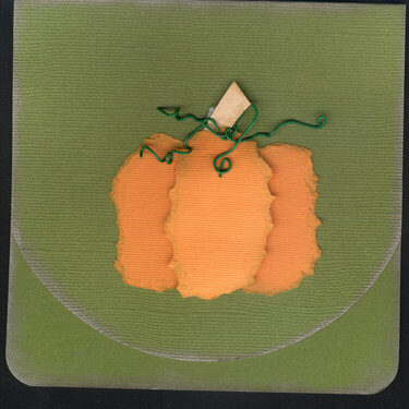 Pumpkin card with wire
