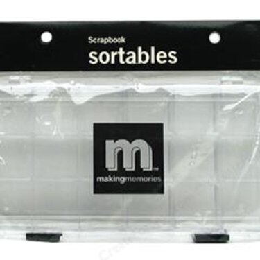 for sale making memories sortables 18 compartment organizer