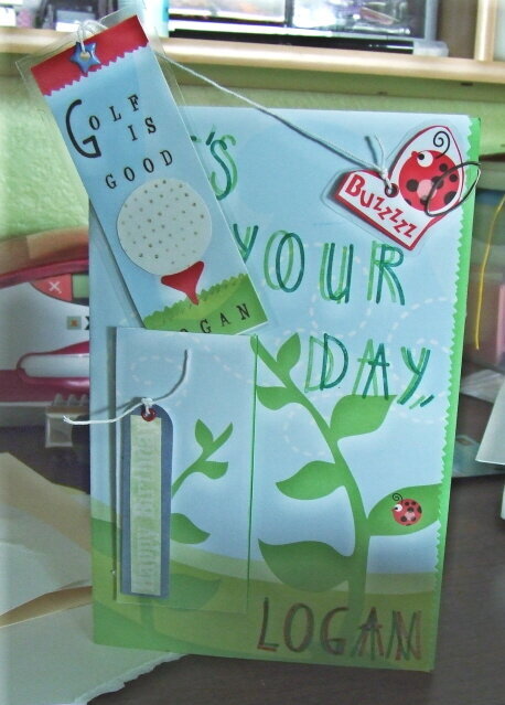 Golf Birthday Card for 7 year old