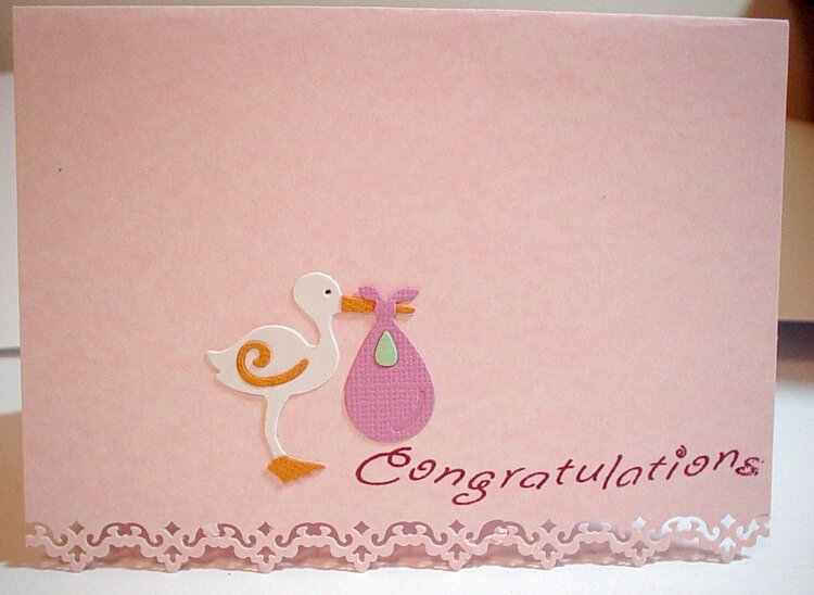 Congratulations on new baby card