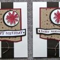 Versatile card design with stamps