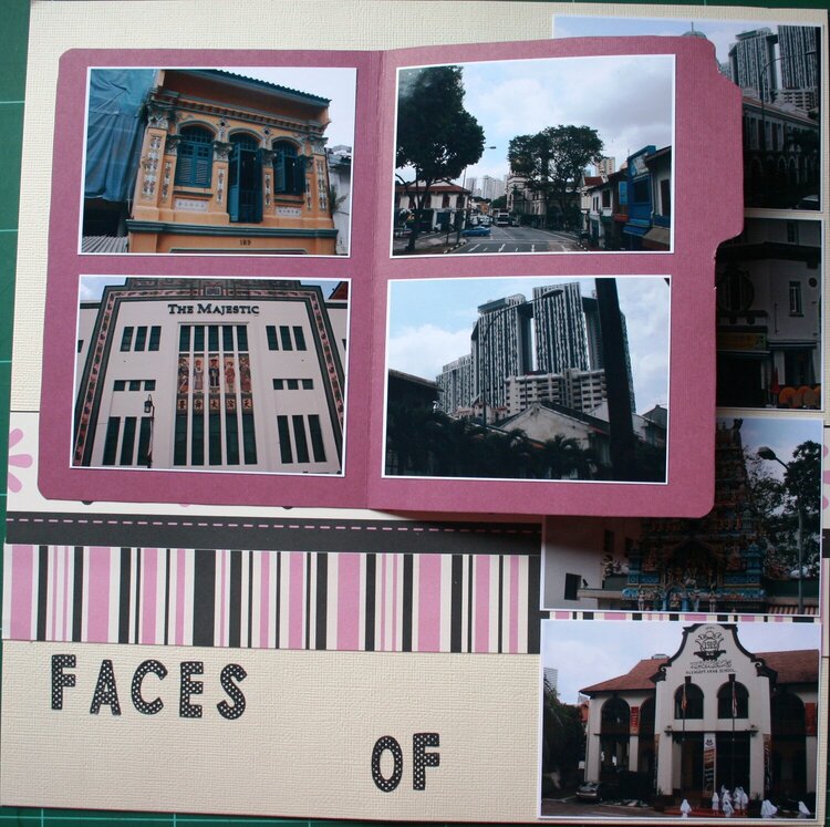Many Faces of Singapore book open