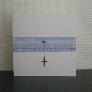 Card for a confirmation